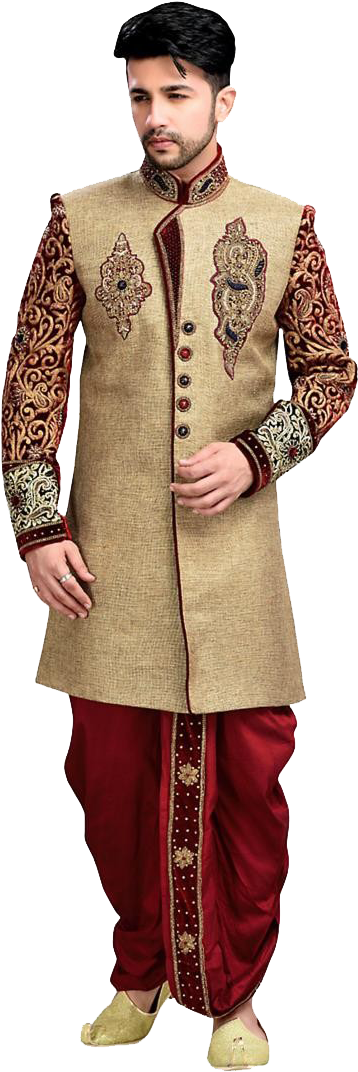 Groom Png Transparent Images - Indian Wedding Sherwani Dresses Clipart (800x1100), Png Download