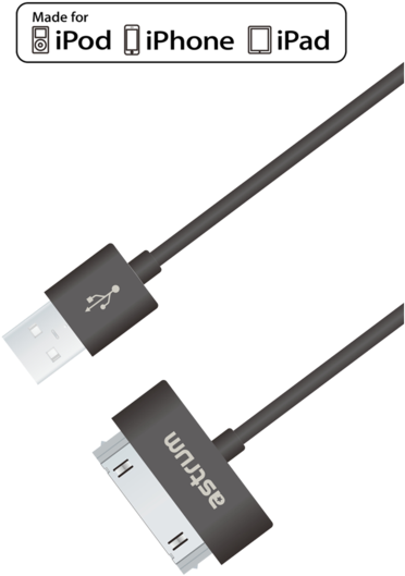 Iphone 4/4s Charge & Sync Cable - Data Cable Clipart (600x600), Png Download