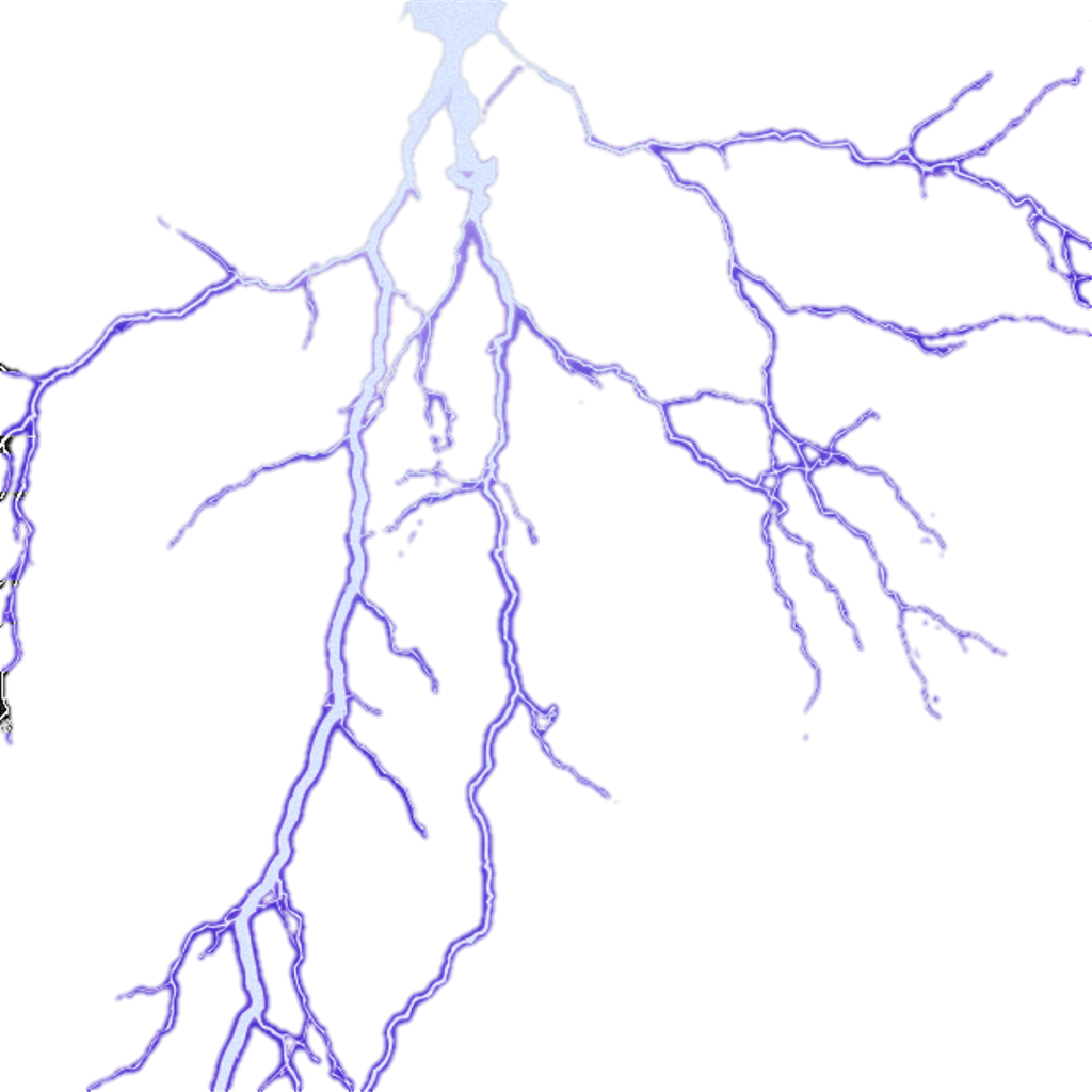 Lightning Lightning Bolt Bluelightning - Art Clipart (1024x1024), Png Download