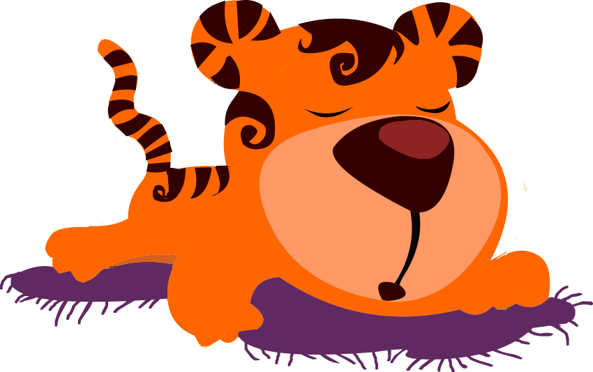 Tiger - Illustration Clipart (850x534), Png Download