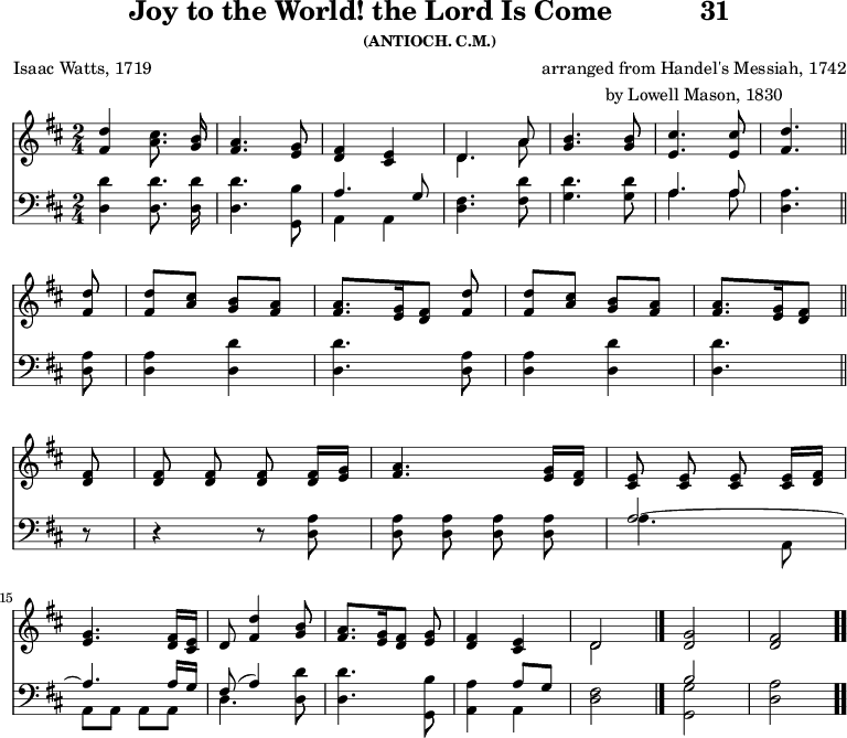 Joy To The World The Lord Is Come - Sheet Music Clipart (768x669), Png Download