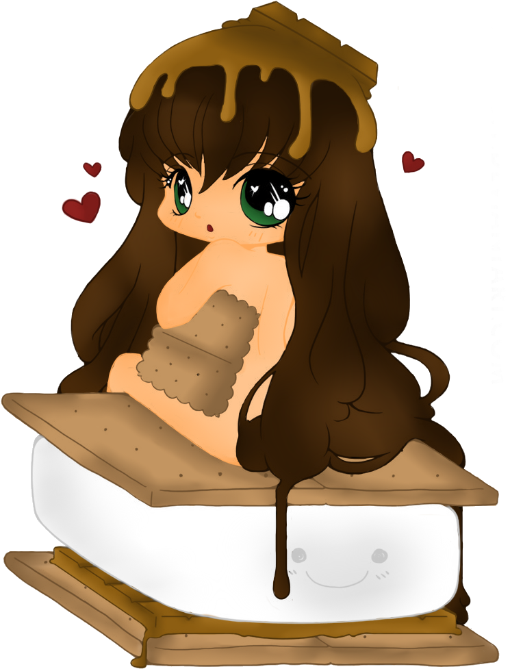 S'mores Clipart - S Mores Anime Girl - Png Download (786x1017), Png Download