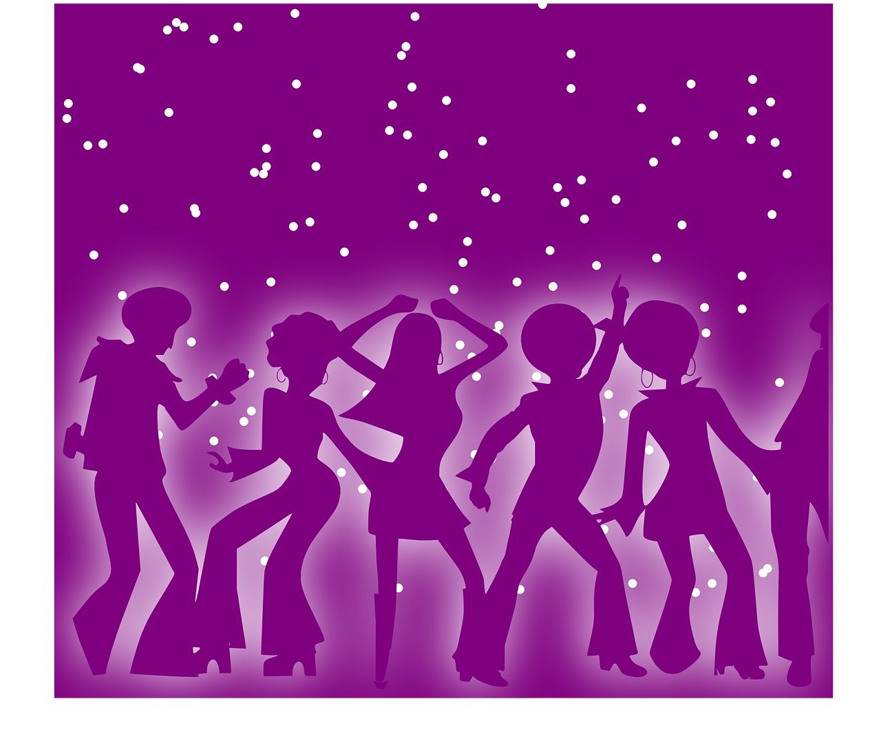 Save The Date Dance Party Clipart (1280x1093), Png Download