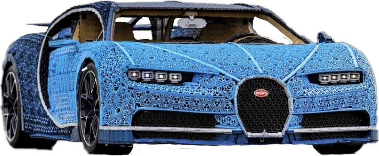 Bugatti Chiron Lego 1 1 Clipart (766x316), Png Download