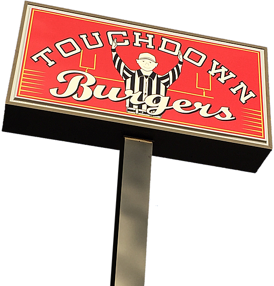 Touchdown Burgers In Enterprise, Al - Sign Clipart (600x560), Png Download