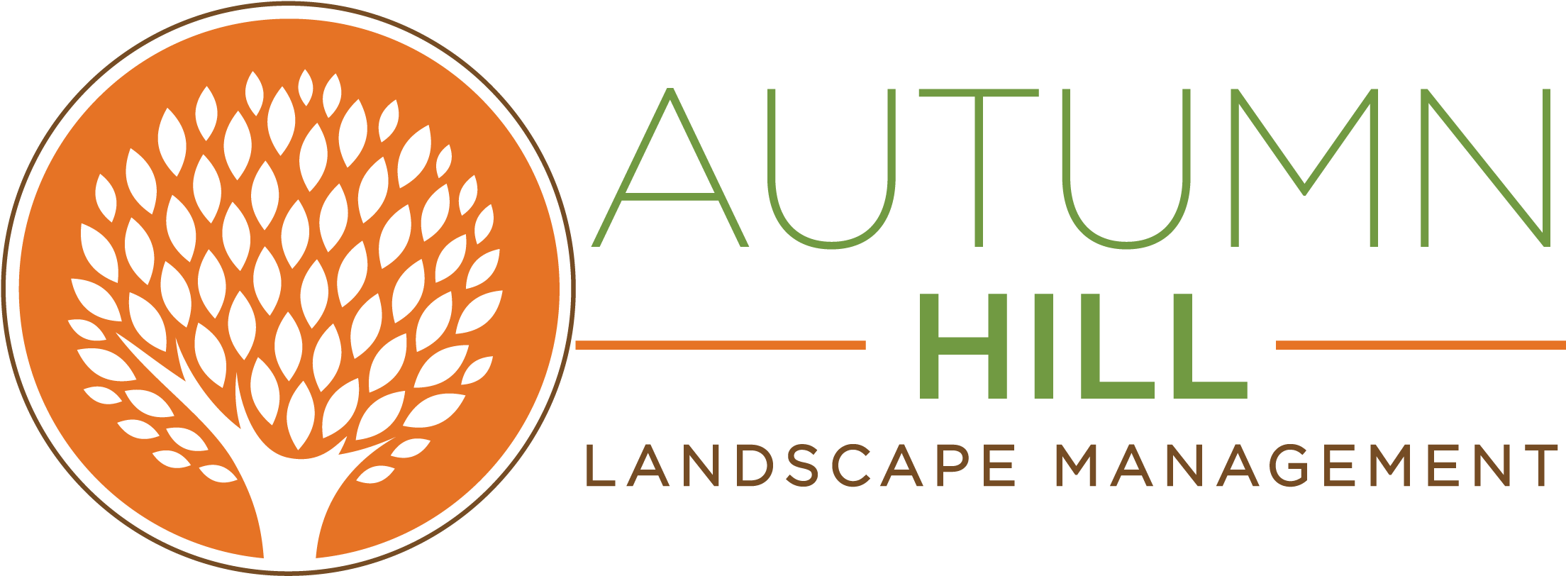 Autumn Hill Landscaping Inc - Happyhub Clipart (2258x854), Png Download