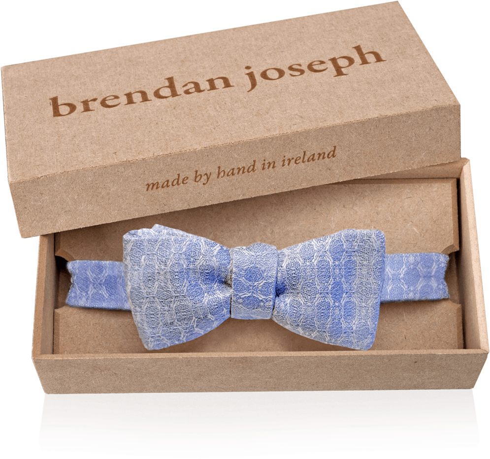 Light Blue Handmade Linen And Silk Self-tie Bow Tie - Box Clipart (995x934), Png Download