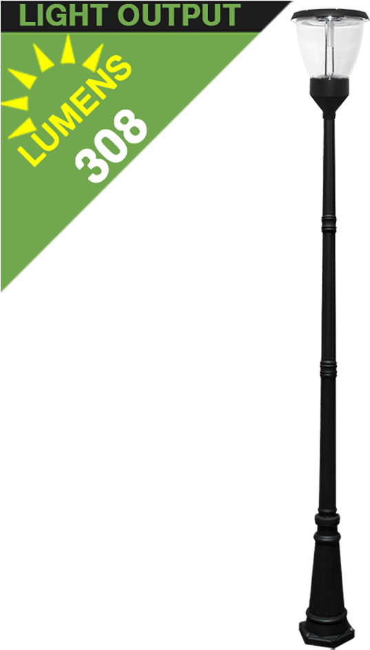Po04 Solar Led Lamp Post Light With Standard Sectional - Solar Pole Lights Clipart (1000x1000), Png Download