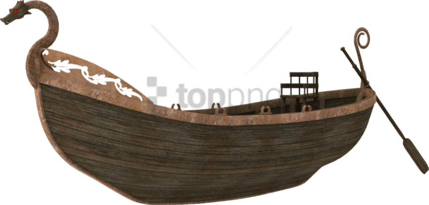 Boat Png Png Image With Transparent Background - Old Boat Png Clipart (850x406), Png Download