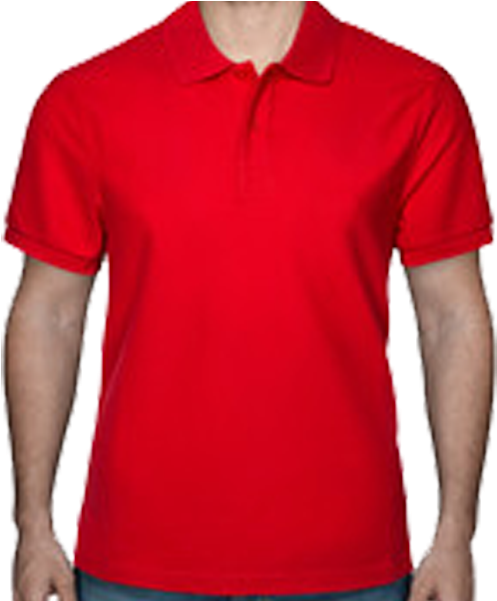 Red Polo Shirt Png - Red Polo Shirt Back Clipart (536x600), Png Download