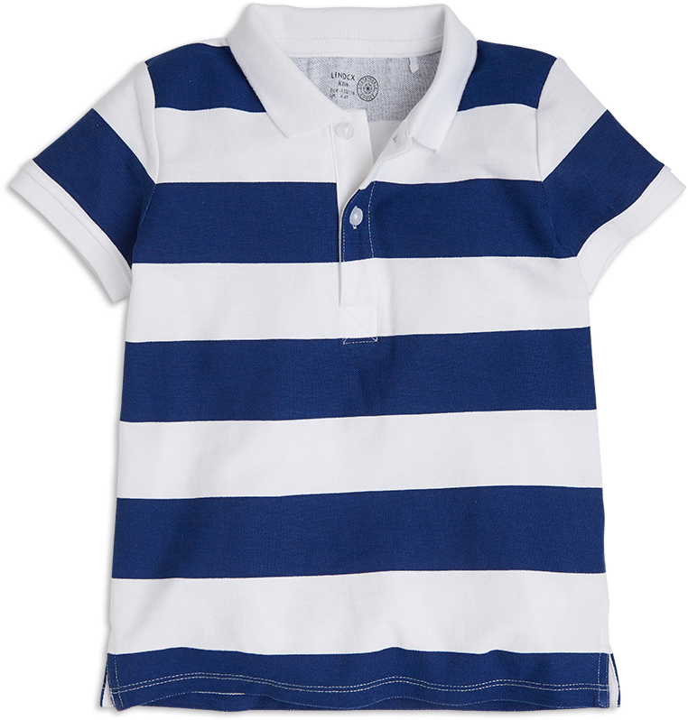 Striped Polo Shirt Blue - Polo Shirt Clipart (888x888), Png Download