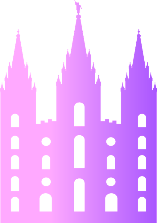 Temple Mosque Cathedral Synagogue Spiritual - Salt Lake Temple Clip Art - Png Download (509x720), Png Download