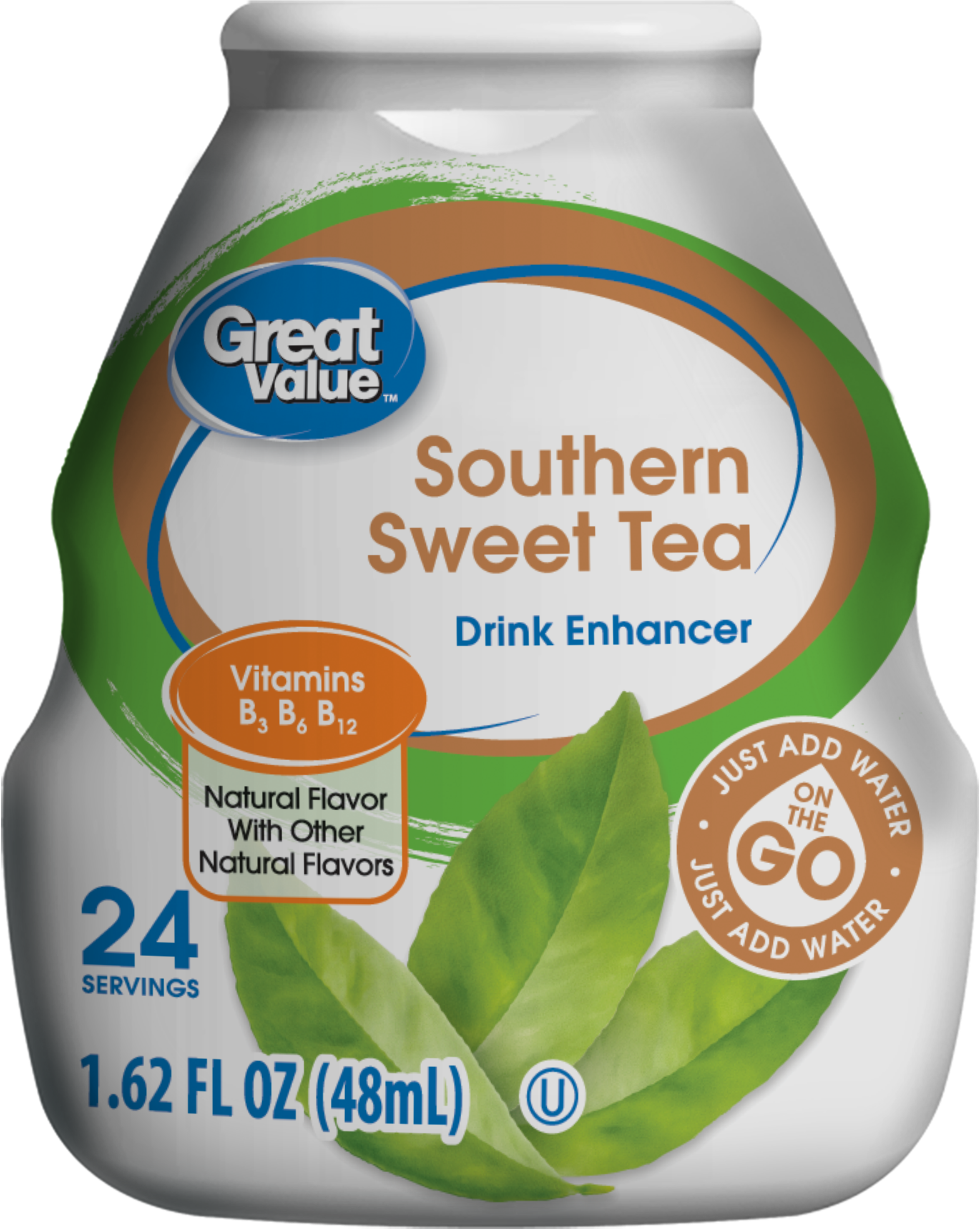 Great Value Southern Sweet Tea - Great Value Southern Sweet Tea Drink Enhancer 1.62 Clipart (2350x2947), Png Download