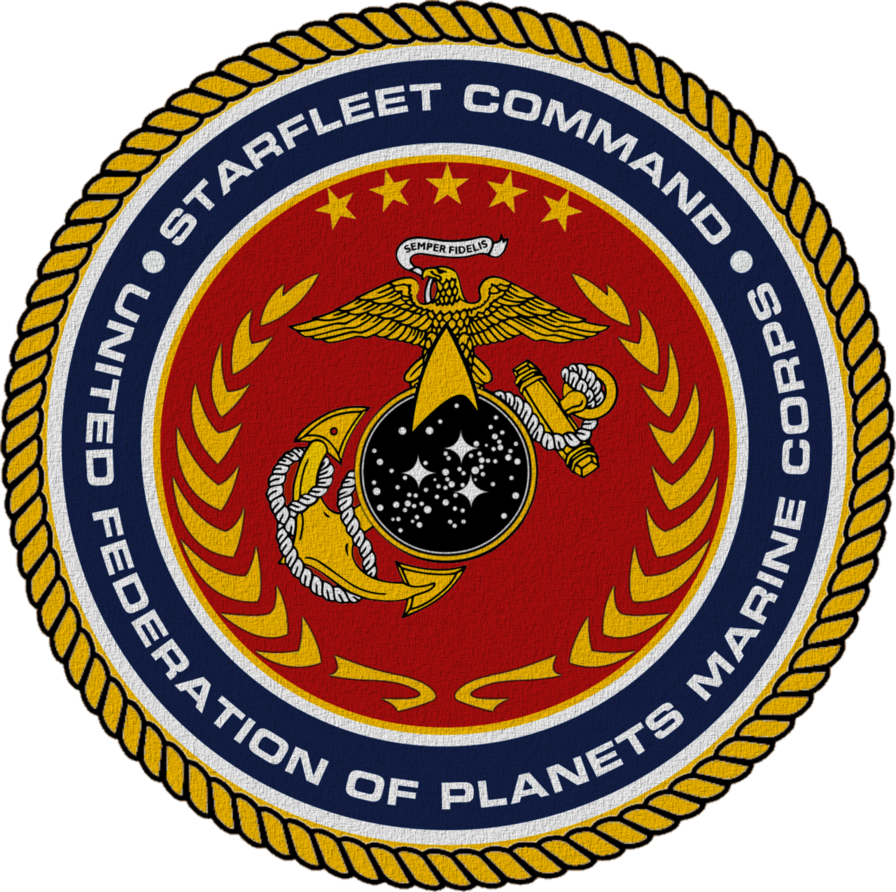 Marine Corps Logo Png 522814 - United Federation Of Planets Clipart (896x892), Png Download