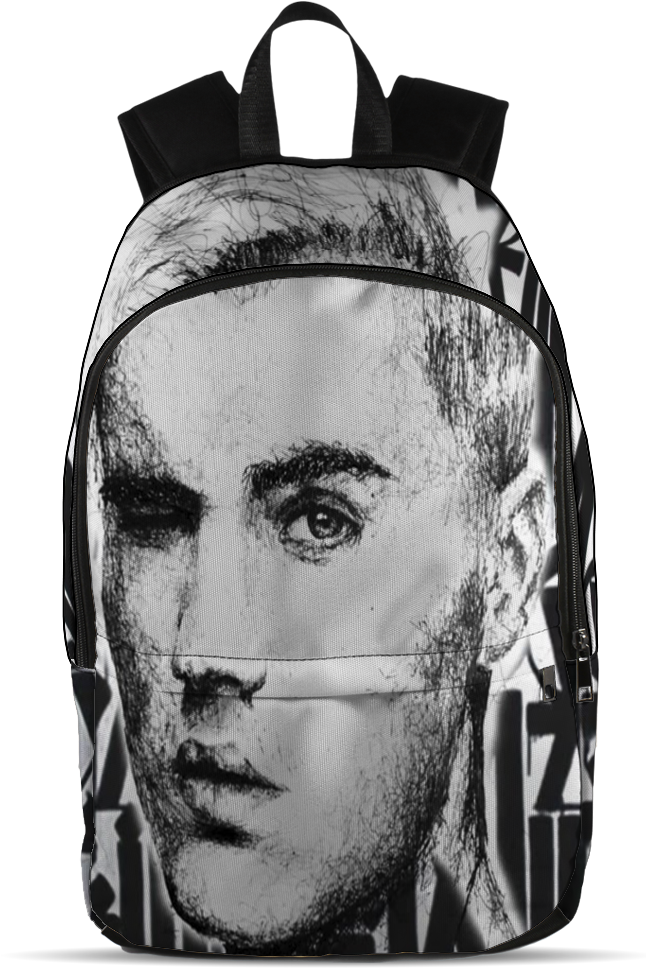 Limited Edition Justin Bieber Backpack Bag Clipart Large Size Png