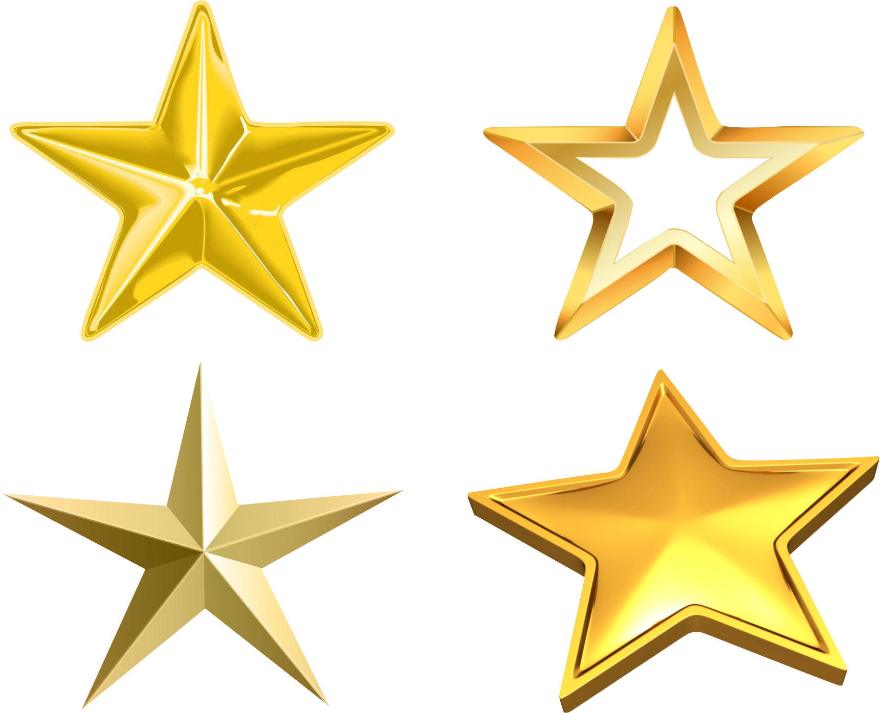 Bronze Silver Gold Platinum Stars Clipart (1800x1650), Png Download