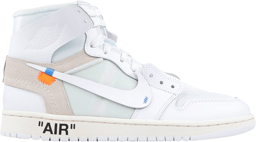 Air Jordan 1 X Off-white Nrg - Sneakers Clipart (878x488), Png Download