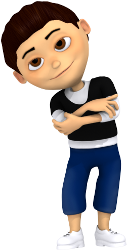 Cool - Animated Boy Png Clipart (600x600), Png Download