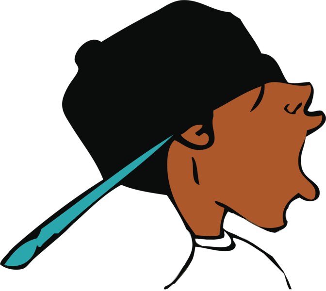 Cool Black Kid Cartoon Clipart (672x600), Png Download