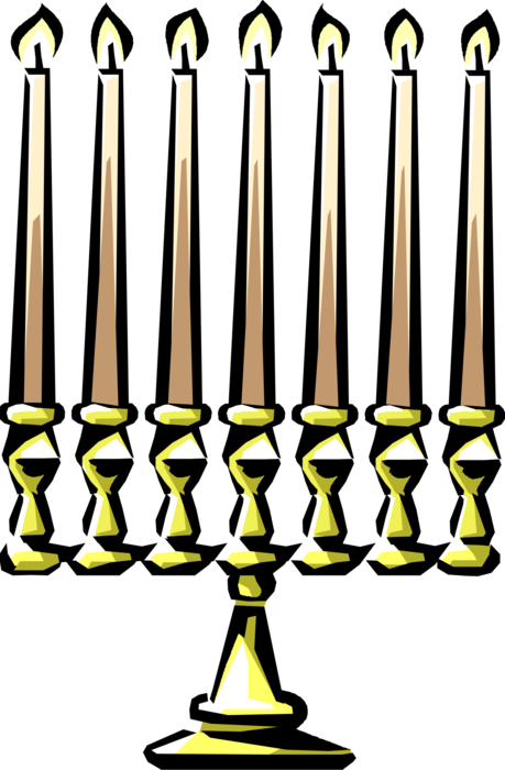 Clipart Royalty Free Library Jewish Menorah Candles - Png Download (459x700), Png Download