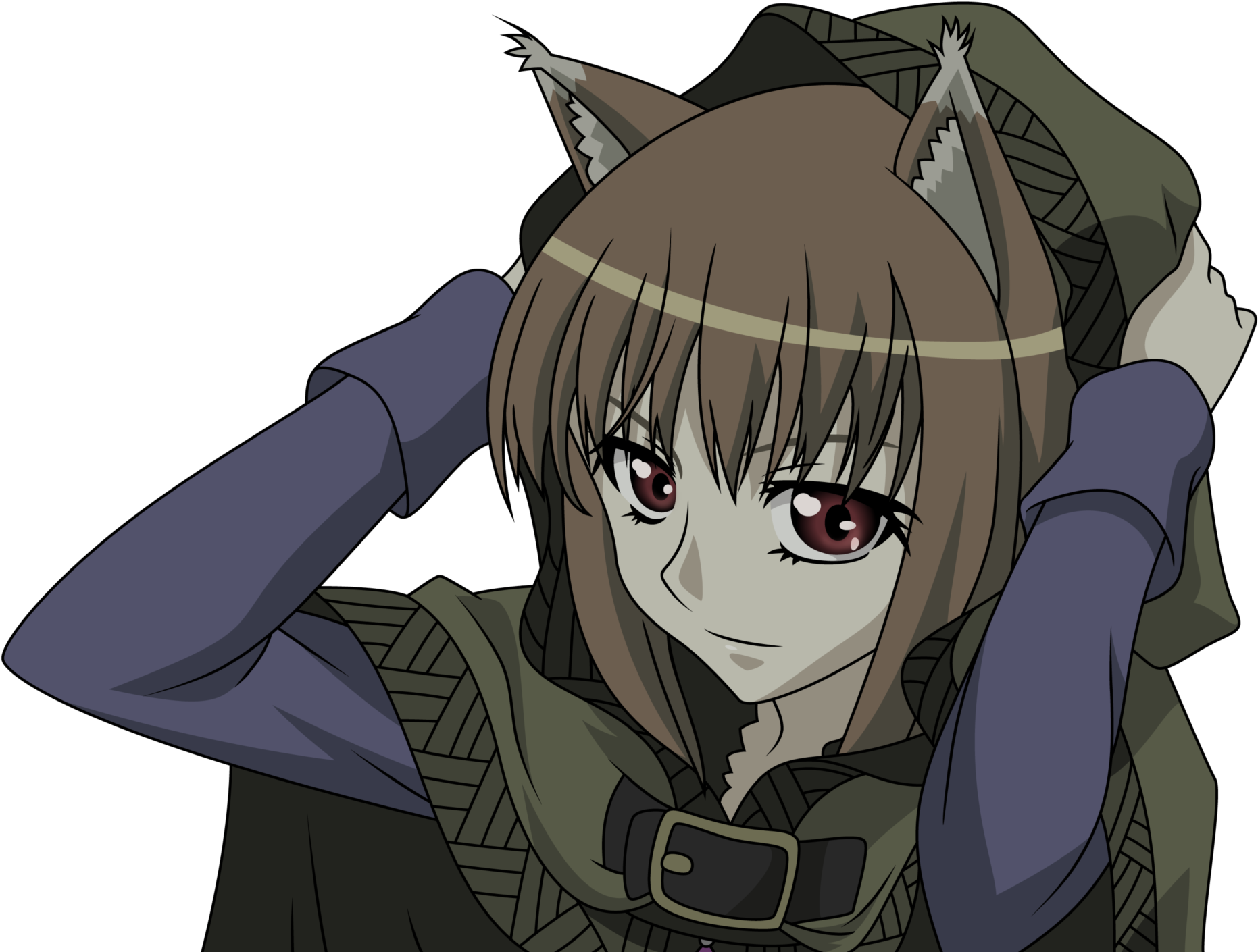 Spice And Wolf, Transparent, Animal Ears, Holo The - Spice And Wolf Clipart (2048x1440), Png Download