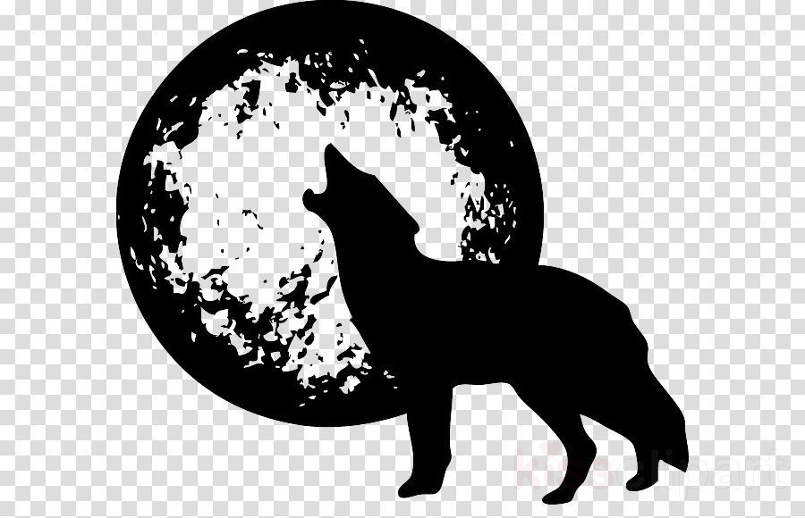 Wolf Moon Black Transparent Png Image Clipart Free - Astronaut With Transparent Background (900x580), Png Download