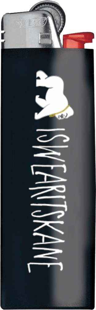 Iswearitskane Bic Lighter - Water Bottle Clipart (312x1009), Png Download