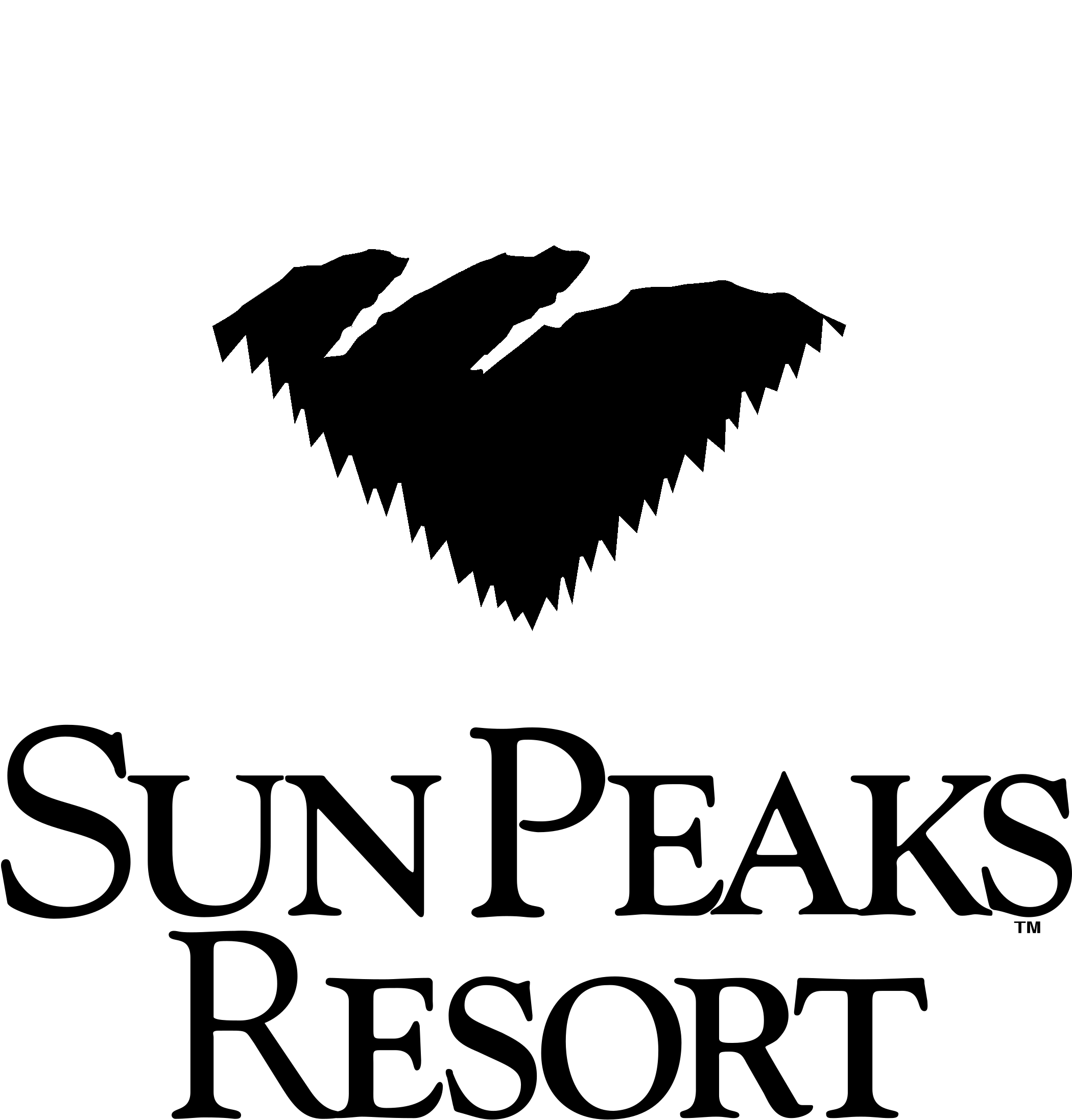 Sun Peaks Resort Logo Black And White - Sun Peaks Resort Clipart (2400x2400), Png Download