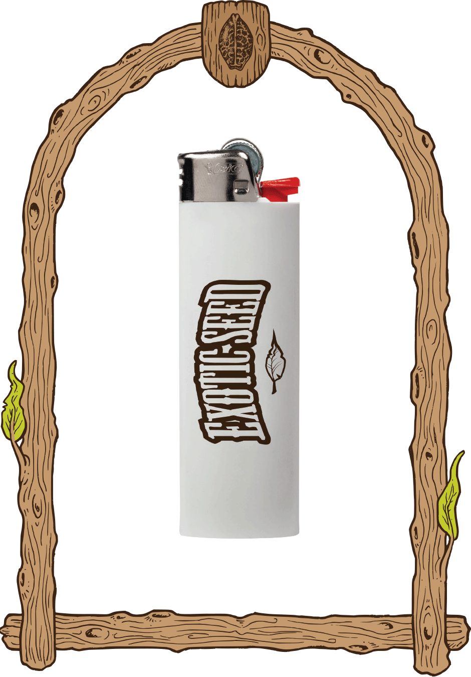 Bic-lighter Exotic Seed Logo - T Shirt With Exotic Clipart (940x1350), Png Download