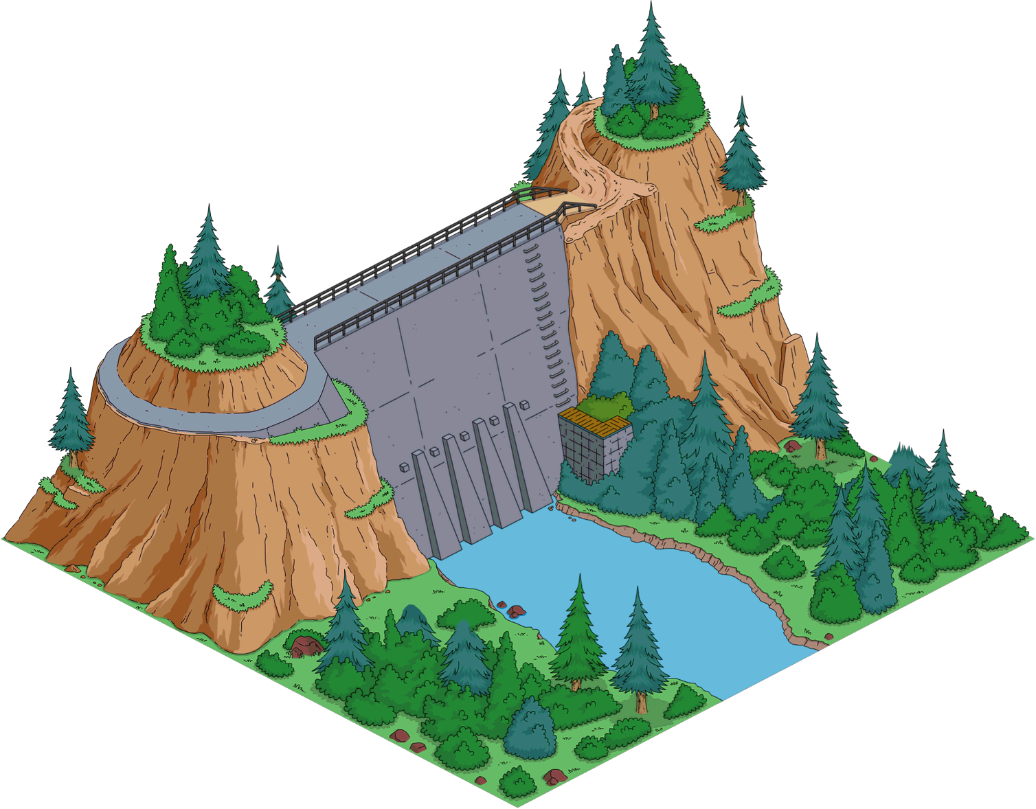 Tsto Springfield Dam - Springfield Dam Tapped Out Clipart (1508x1178), Png Download
