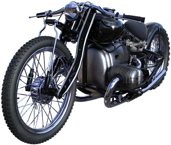Motorcycle Black Harley Freedom Vehicle Motorbike - Motorcycle Clipart (720x720), Png Download