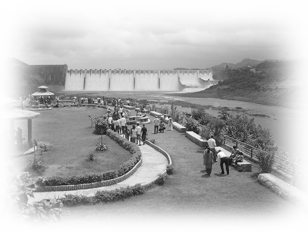 Sardar Sarovar Dam - Monochrome Clipart (1059x802), Png Download