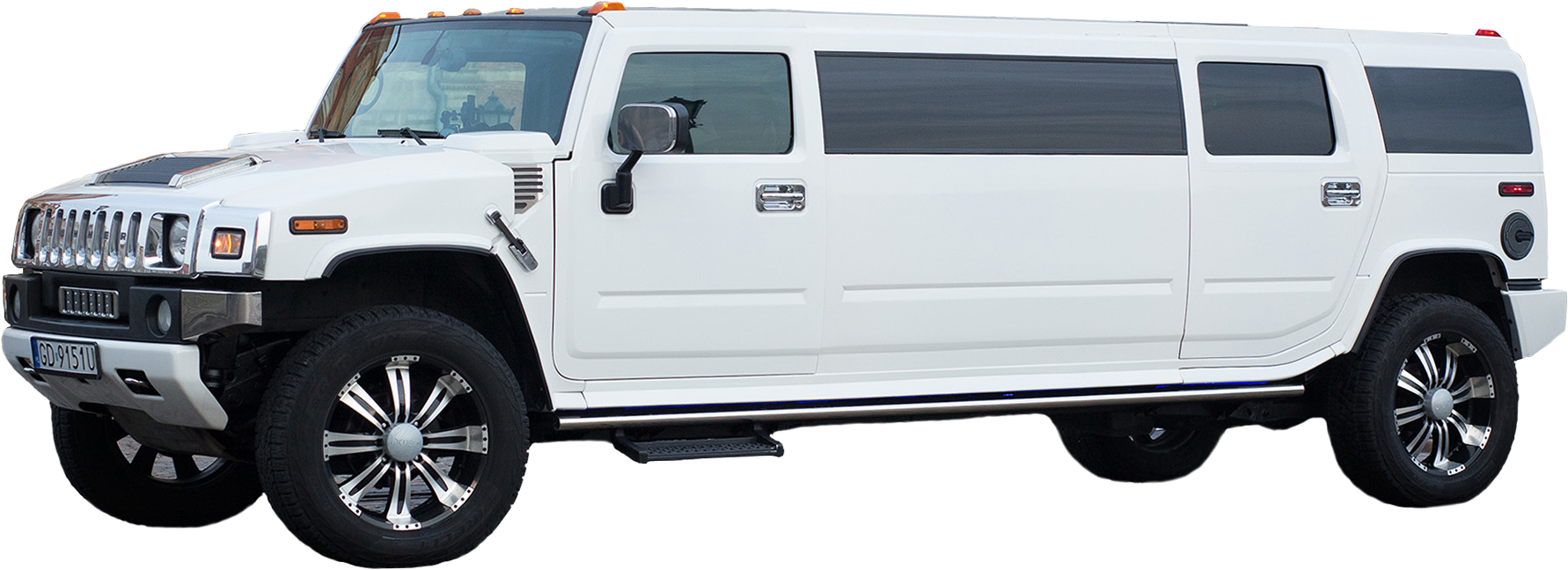 White Hummer - Limuzyna Hummer Clipart (1843x822), Png Download