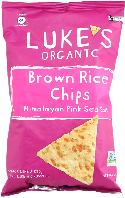 Picture Of Luke's Brown Rice Chips - Luke's Organic Clipart (518x800), Png Download