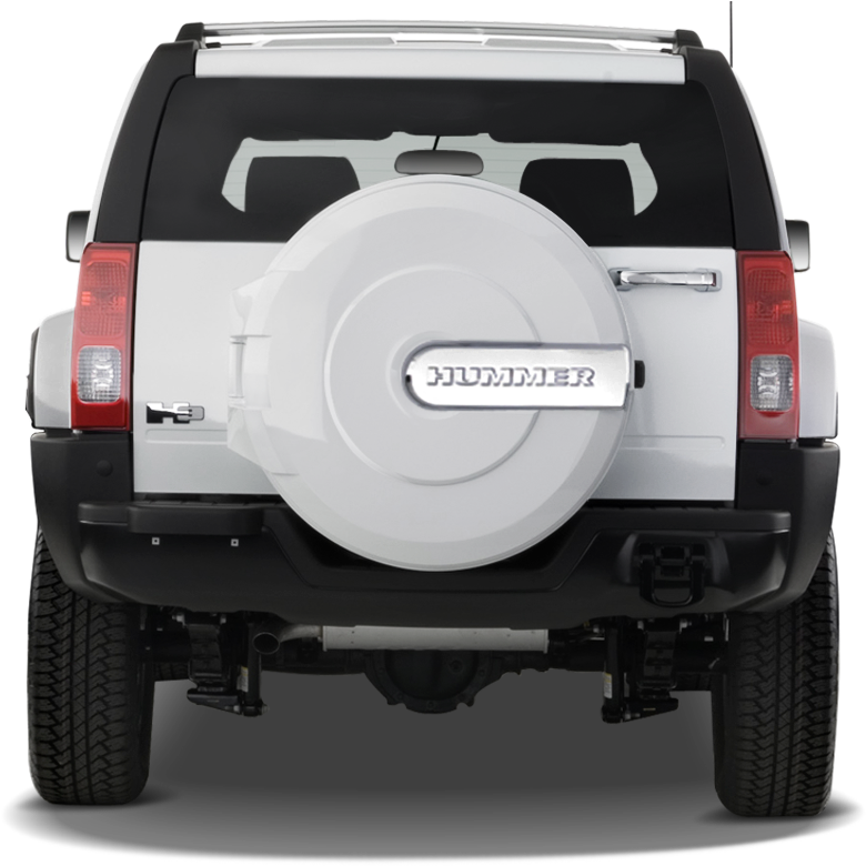 17 - - Hummer H3 Rear View Clipart (1280x960), Png Download