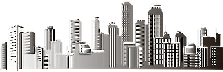 #ftestickers #city #skyscraper #sky #urban #silhouette - Transparent Building Vector Png Clipart (768x552), Png Download