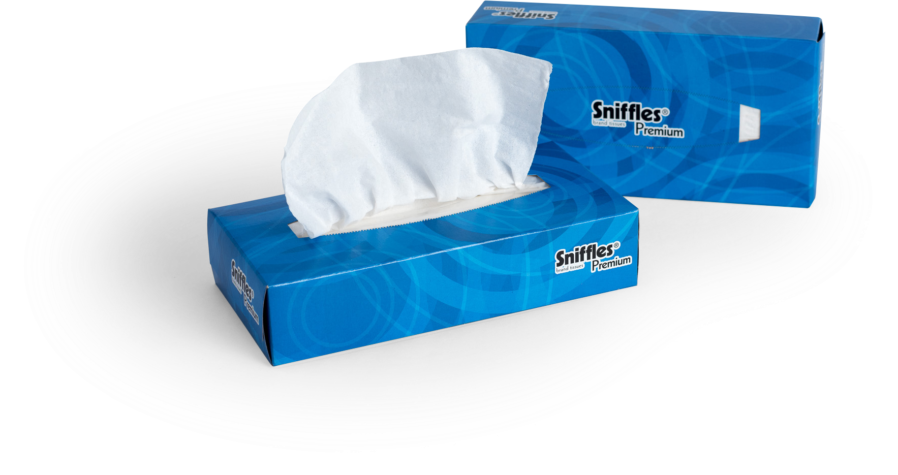 Sniffles® Premium Soft And Strong Virgin Tissue At - Electric Blue Clipart (2048x1367), Png Download