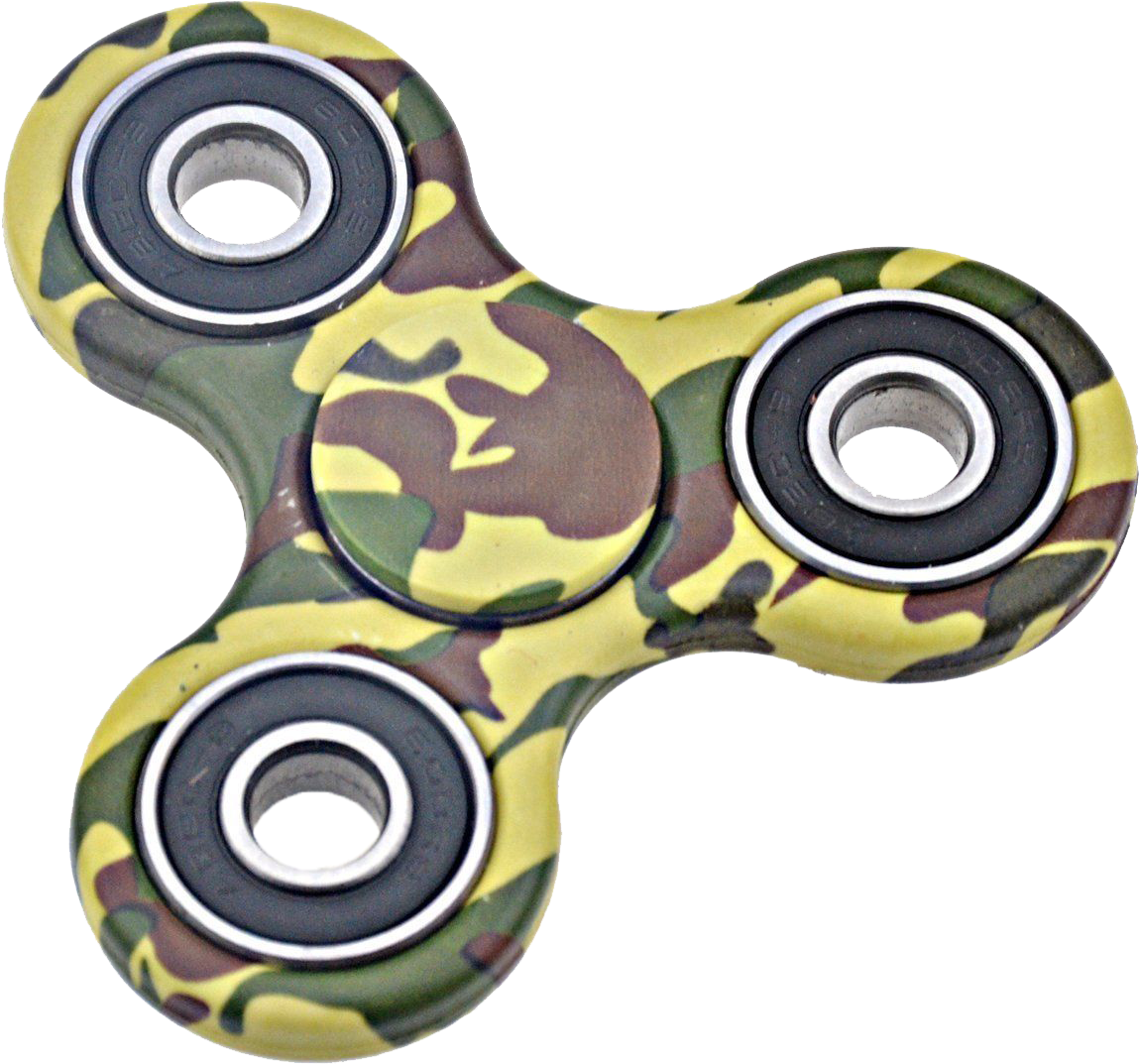Camo Fidget Spinner - Spinner Camuflados Clipart (1149x1073), Png Download
