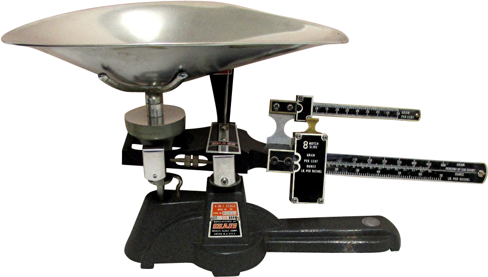 Sold Ohaus Model No 14 4 In 1 Scale Pan Balance Reduced - Scale Model Clipart (971x971), Png Download