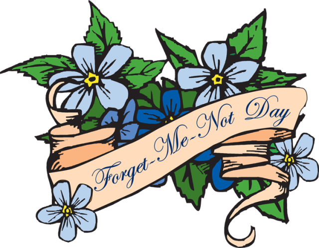 Forget Me Not Day - Forget Me Not Day Clipart - Png Download (640x499), Png Download