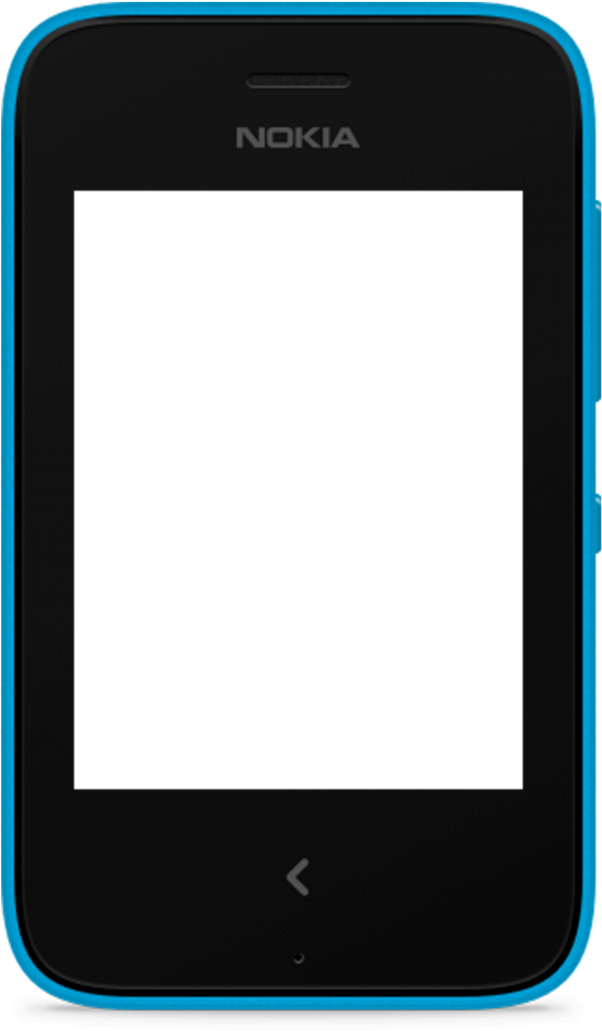 Nokia Asha - Mobile Phone Clipart (715x1090), Png Download