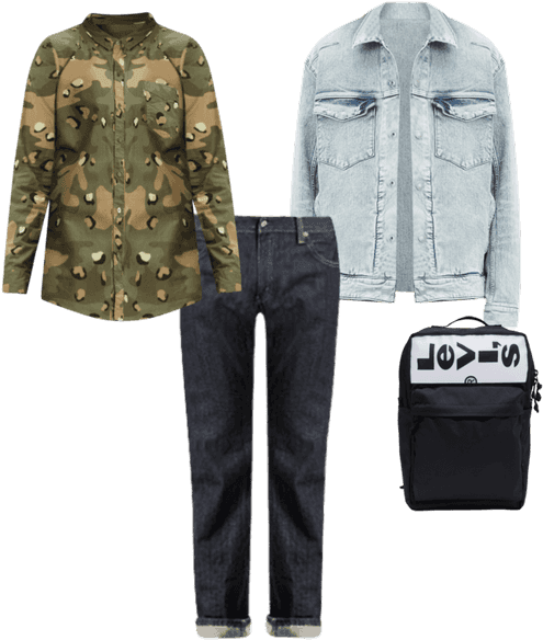Levi's® Engineered™ Jeans Trucker Jacket - Military Uniform Clipart (660x660), Png Download