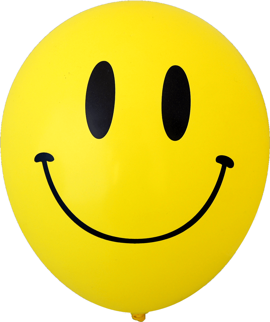 Balloon Transparent Smiley Face - Smiley Clipart (876x1152), Png Download