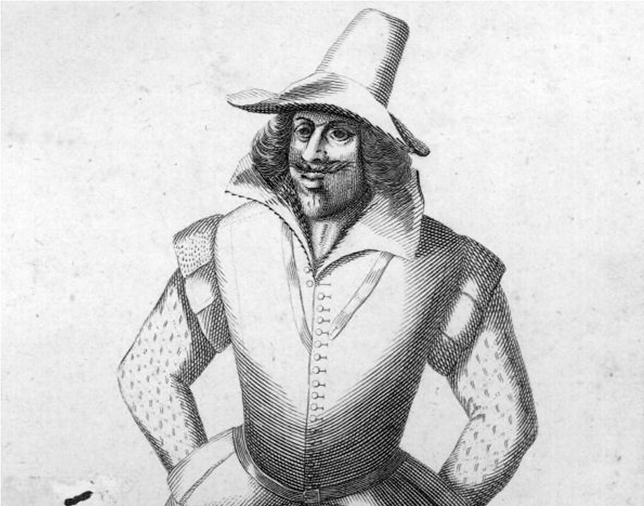 Drawing Of Guy Fawkes - Guy Fawkes Black And White Clipart (1280x720), Png Download