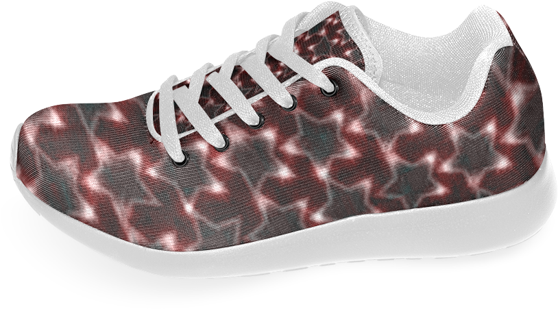 Zappy Black Sparkling Stars Women's Running Shoes - Tennis Shoe Clipart (1000x1000), Png Download