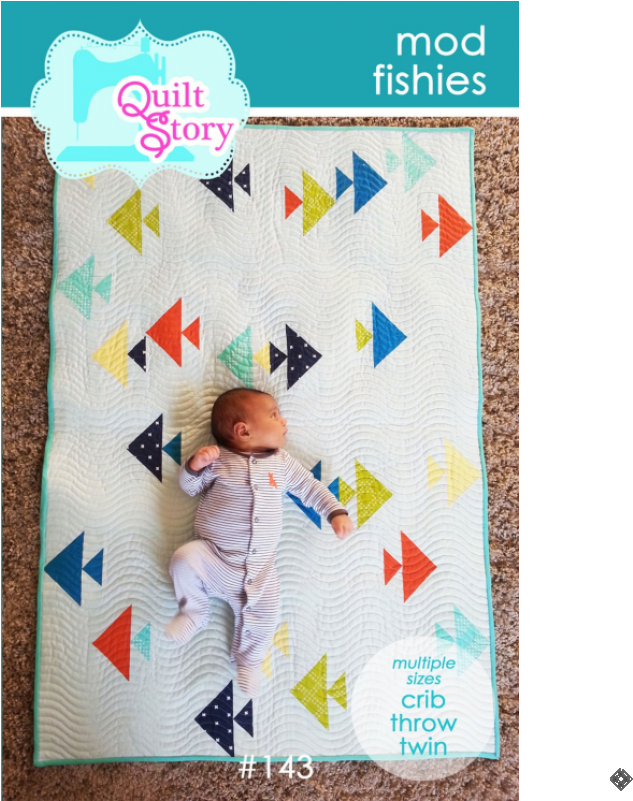 Mod Fishies Quilt Pattern - Patchwork Clipart (800x800), Png Download