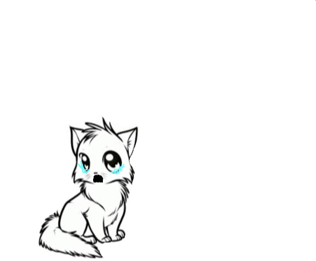Cute Kitty - Hungry Copy - Drawing Easy Kawaii Cat Clipart (648x535), Png Download