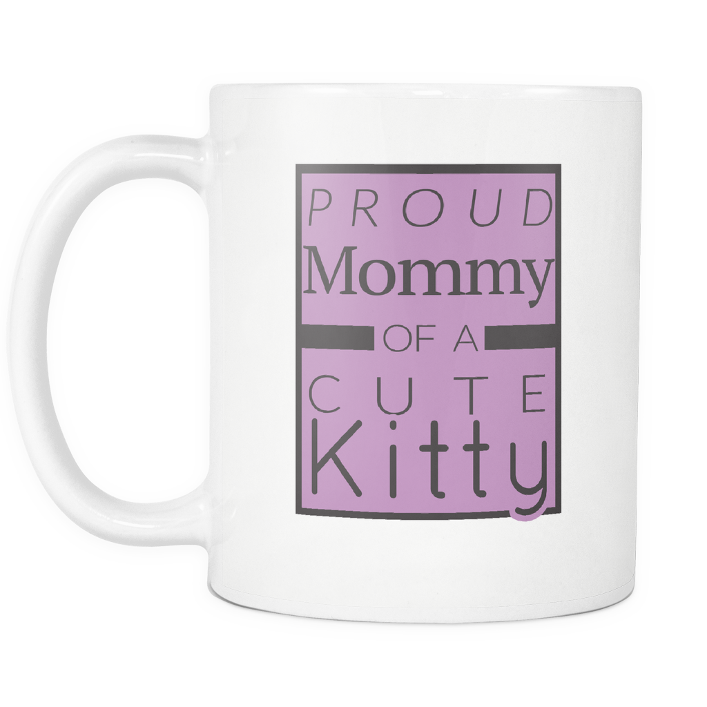 Proud Mommy Of A Cute Kitty Mug - Starck Clipart (1024x1024), Png Download