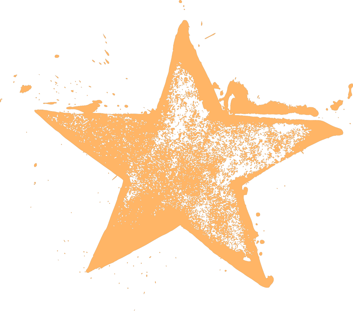 Ftestickers Star Grunge Paint Drops Splash Stamp Art - Transparent Star Splash Png Clipart (1162x1024), Png Download