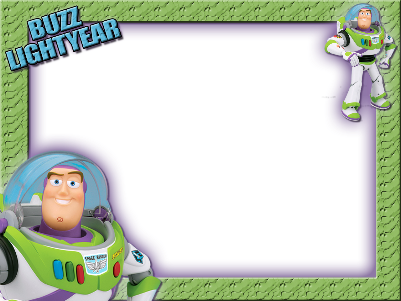 Marcos Para Photoshop Y Algo Mas - Buzz Lightyear Picture Frame Clipart (1280x960), Png Download